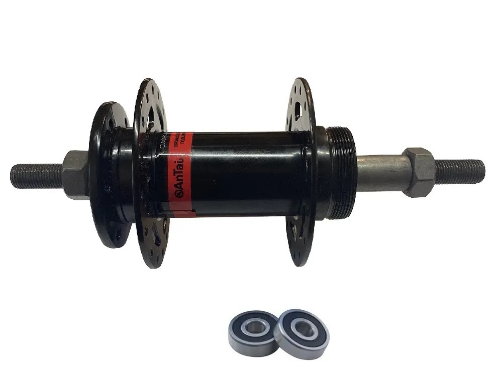 картинка Втулка задняя ANTAI ARD-910G стальная на пром. подшипниках, под диск. тормоз, 32 отв, резьба3/8" | велосалон Драйв г. Липецк
